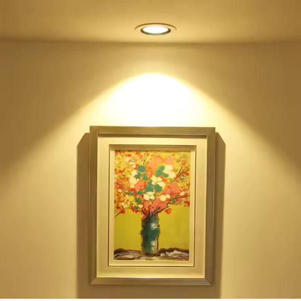80mm LED Downlights 5700K 4.5W White Plastic LED Downlight Dimmable