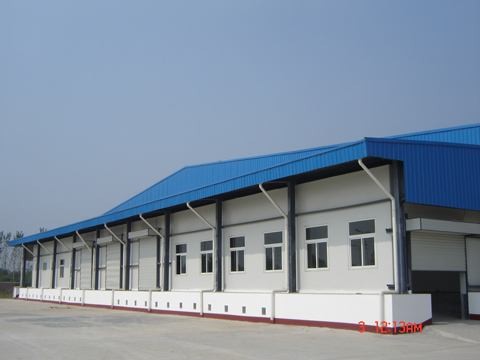 40 HQ Contianer Loading Poultry Farm Structure With Steel Sheet Cladding