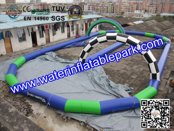 ODM / OEM Available Inflatable Race Track Game For Zorb Ball