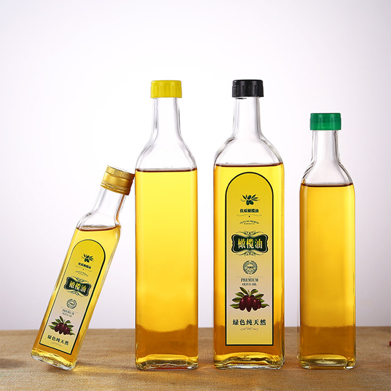 Пустое стекло бутылки оливкового масла 250 Мл/500мл, стекло графинчика оливкового масла Эко дружелюбное