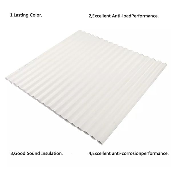 Waterproof PVC Roof Tile 1.0mm-2.5mm Thickness for Warehouse Factory