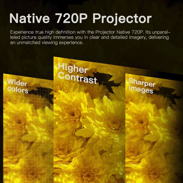 Flyin S40 Home theater Full HD 1080P 4K Projector Game Projector 120 ANSI Lumens Home TV