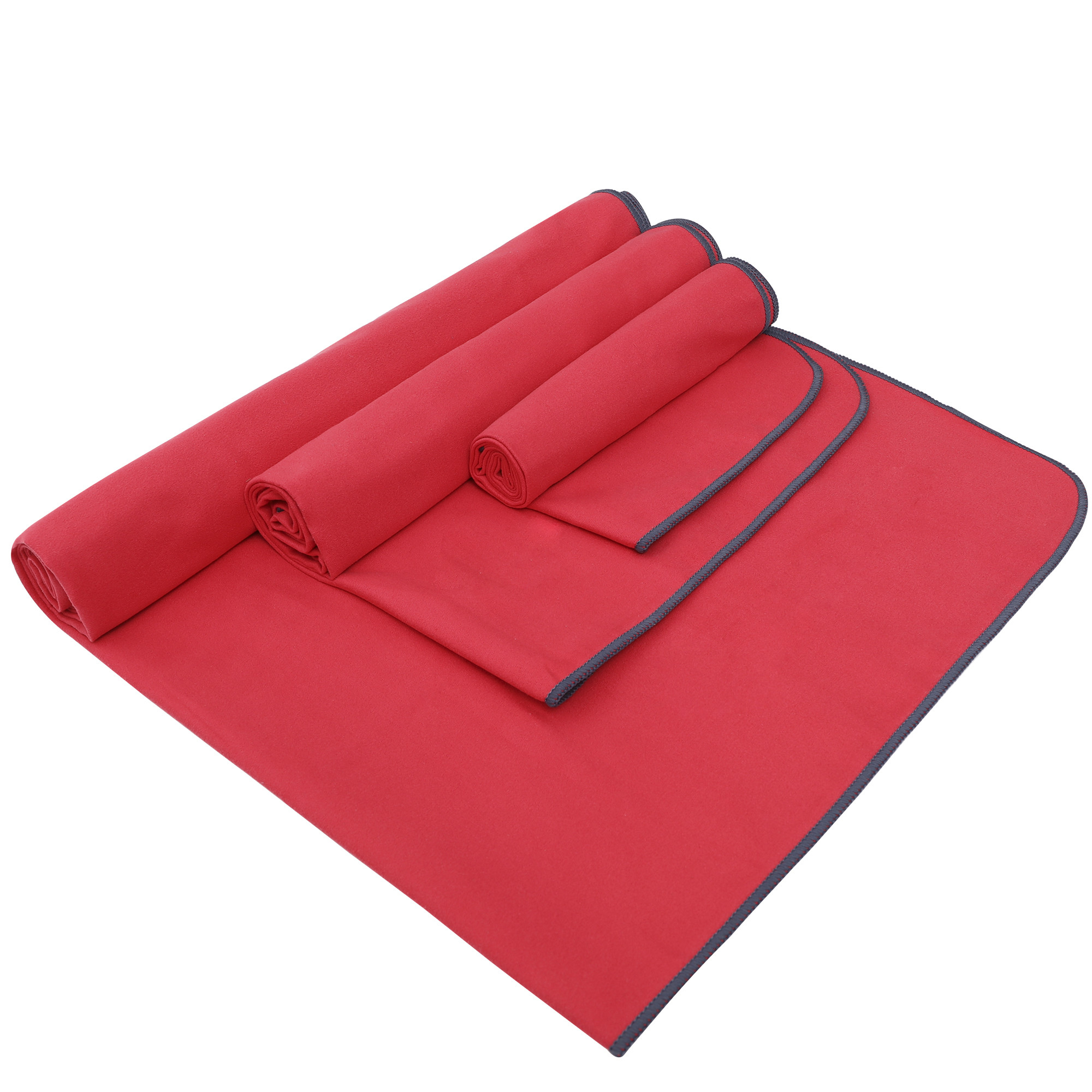 Изготовленное на заказ красное полотенце спортзала Microfiber спорт фитнеса легкое принимает 90x180