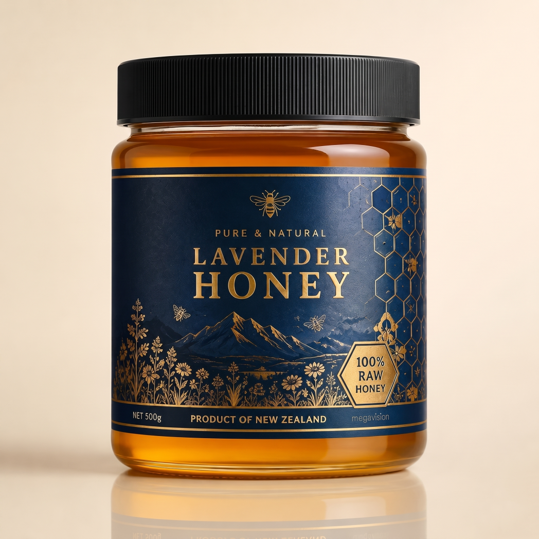 Custom Printing Honey Glass Jars Label Non Residue Sticker Die Cut Label Adhesive Waterproof logo Bottle Jar Food Labels