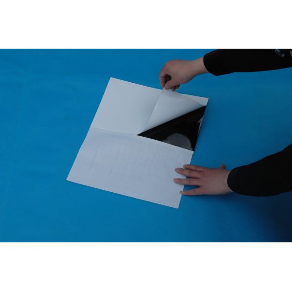 G041 Black sticker footprint sample collecting sheet