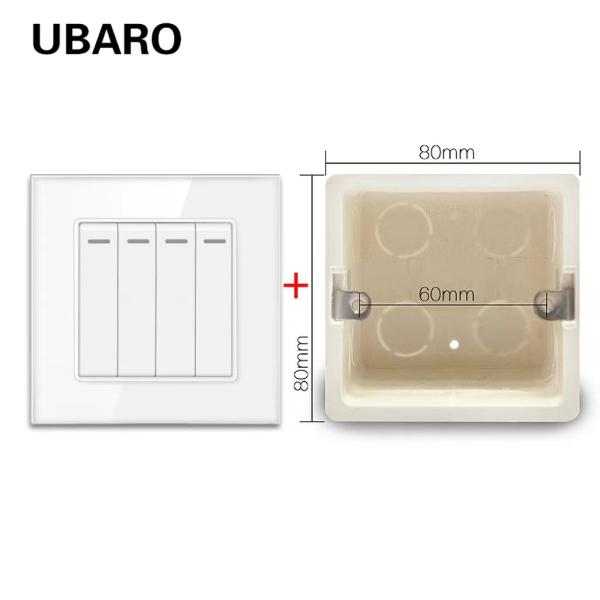 10A Brass Lighted Rocker Switch Nickel Plated Terminals Suqare Lighted Toggle Switch