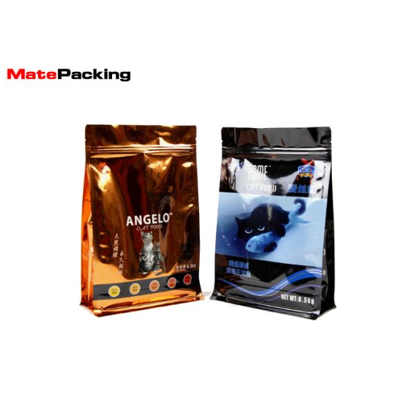 Pet Custom Food Packaging Bags , Plastic Laminated Cat Food Pouches