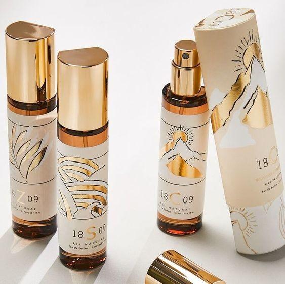 Presente de empacotamento do perfume cilíndrico luxuoso da fragrância do tubo do cartão em volta da caixa de papel
