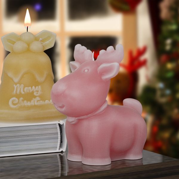 Crystal dropper Christmas snowman boots socks reindeer bells hanging decorations table DIY candles 3D silicone mold