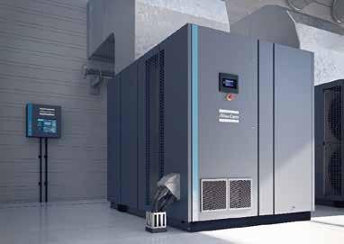 l'huile 250kw hybride a injecté l'atlas rotatoire Copco de compresseur de vis