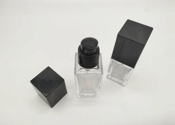 ISO Label Transparent 30ml 50ml Glass Cosmetic Bottles
