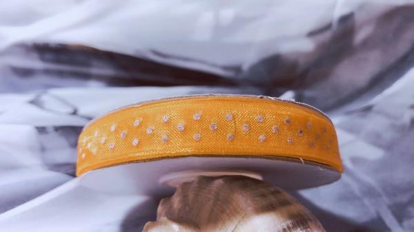 Customized Print Organza Ribbon with Logo For Wrapping Decoration Garment