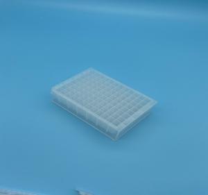 O trabalho deu forma ao PCR do poço profundo chapeia 96 transparentes inferiores