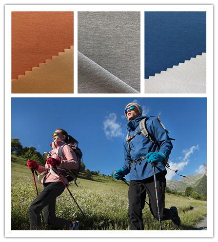 Air Permeability Stretch Twill Fabric T400 Smooth Surface For Mountaineering Wear