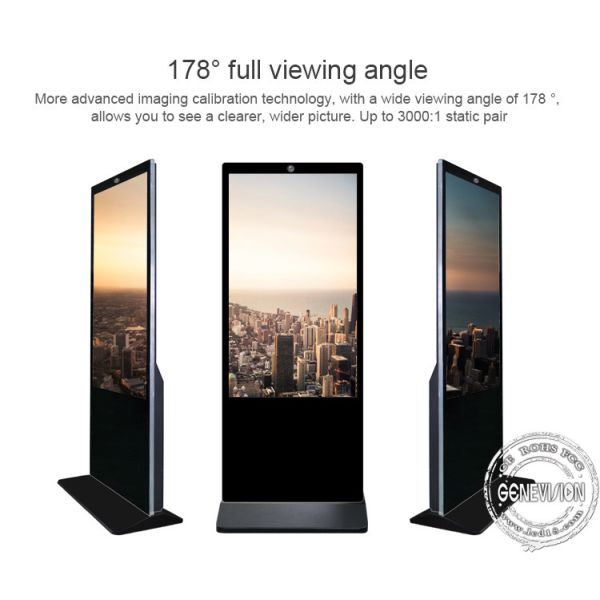 450nits Signage 49 цифров стойки пола распознавания лиц дюйма