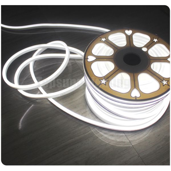 Ультратонкий светодиодный неоновый флекс неоновый трубный свет 12В гибкая лента 11x18 мм 120 смд/м водонепроницаемая белая лента