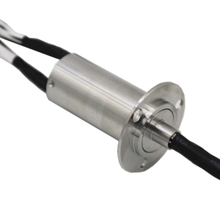 Long Life Satellite Rotary Joint Slip Ring 60 Circuits 15000 RPM Gold Contact Aluminum Alloy