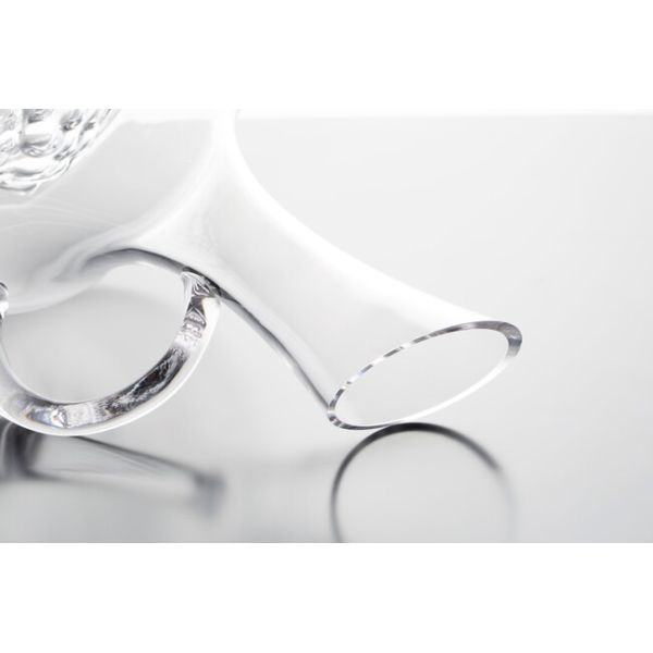 46oz Crystal Wine Decanter With Handle 1300ml Unique Wine Carafe Lead Free