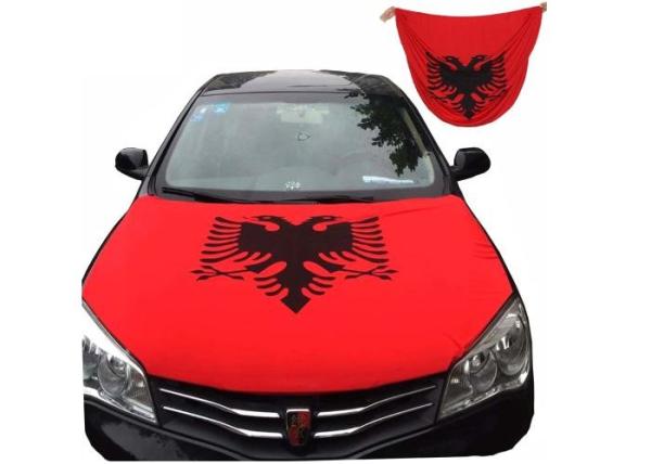 Eco - Friendly Car Engine Hood Cover Word Cup Team Flag Type Car Hood Plastic Cover