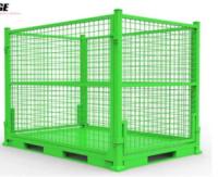Cage à palettes en acier avec roues de couleur personnalisées - 1000 mm 800 mm de profondeur