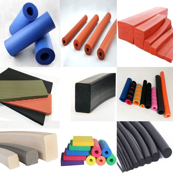 Tubo de espuma NBR de silicona EPDM de color blanco y densidad 0,6-0,9 g/cc para uso industrial