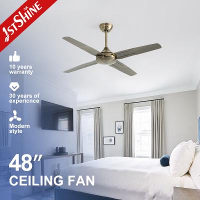 48 Metal Blade Ceiling Fan Safety Protection Airflow 3 Speed Choice Without LED Light Source