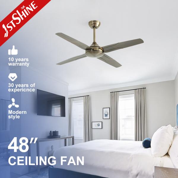 48 Metal Blade Ceiling Fan Safety Protection Airflow 3 Speed Choice Without LED Light Source