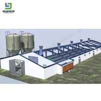 Conception préfabriquée Couche d'œuf automatique Ferme de volaille Batterie Poulaillerie Poule pondeuse Poules Structure en acier Entrepôt Équipement d'élevage Château de vache