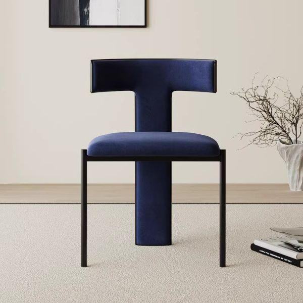 Italian Dining Chairs High-end Design Light Luxury Minimalist Coffee Shop Solid Wood Dining Table Chairs