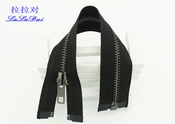 Y Type Teeth High - End Metal Jacket Zippers 32 Inch Open Ended Zips 8 # Customized