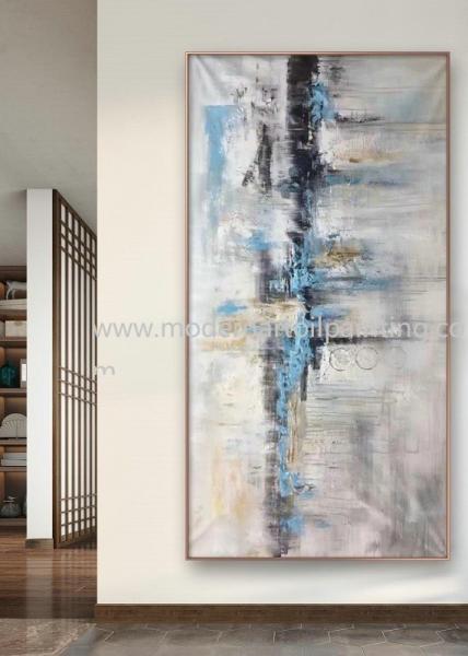Modern Palette Knife Oil Painting Abstract Acrylic Paintings For Bedroom