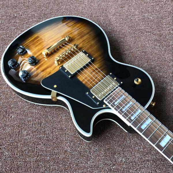Custom LP electric guitar with mahogany body neck musical instruments
