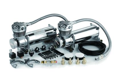 Preto do compressor de ar 12v dos blocos duplos imediatos extravagantes da inflação do olhar e de prata resistentes