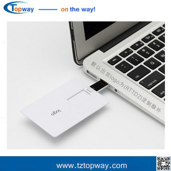 Flash drive custom logo 1gb~32gb ultra slim credit card usb stick for promotional gift