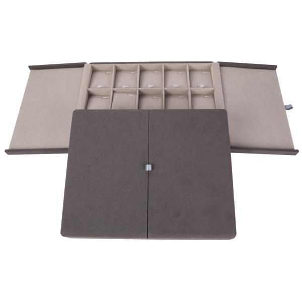 High Grade Pu Leather Jewelry Display Box For Necklace / Pendant 15 Spaces