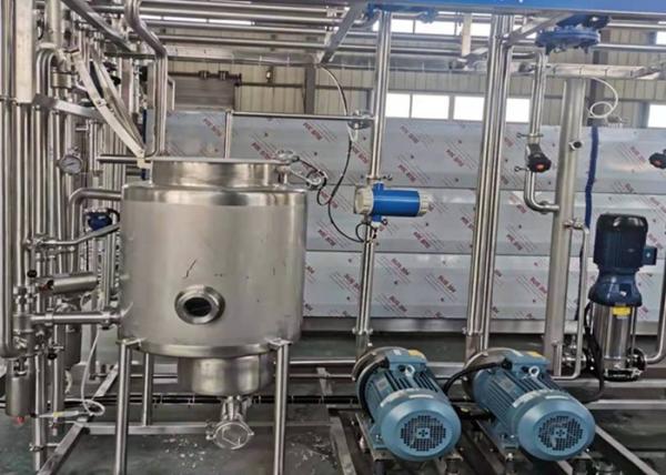 SUS316 Material Uht Milk Processing Plant With PLC Core