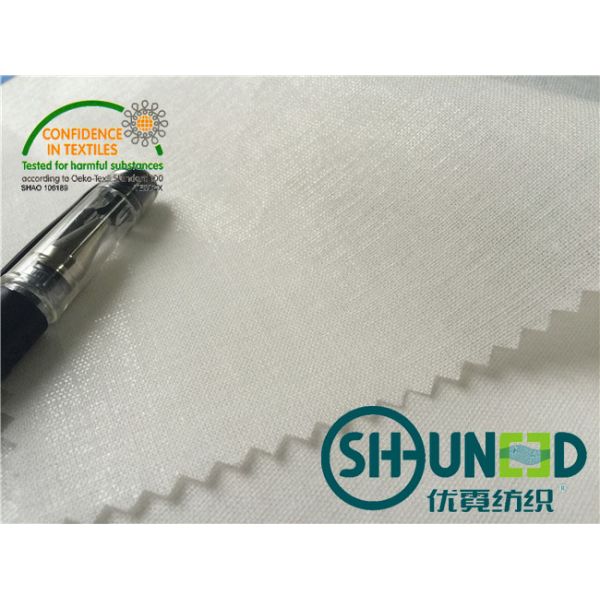 Revestimento liso entrelinhando kejme'noykejme do algodão da camisa solúvel em água dura de Handfeeling