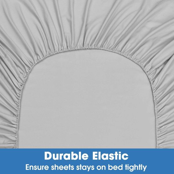 Microfiber Embroidered Sheets Set for 16