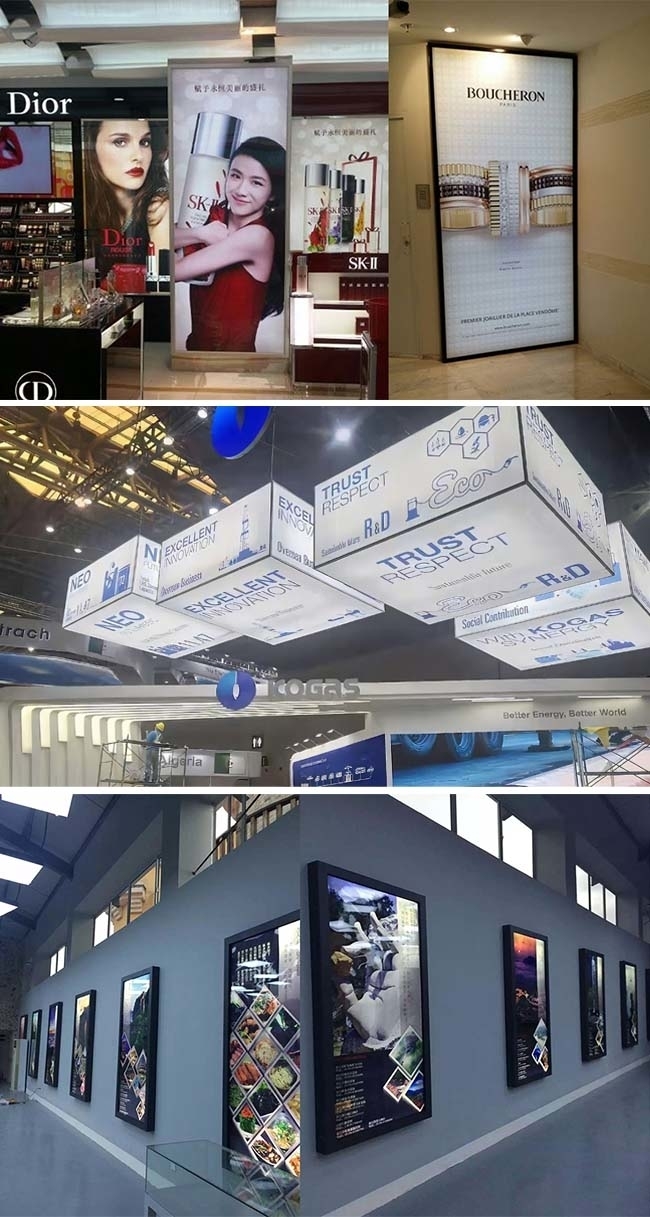 Ультрафиолетовая печать рекламный баннер Lightbox Цифровая печать