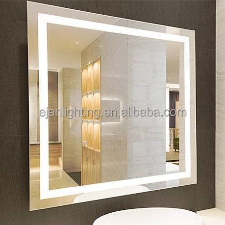 Illuminated Wall Mounted Bathroom LED Backlit Mirror with Demister and