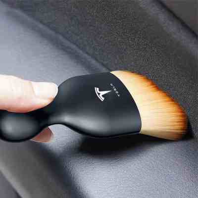 Premium Soft Microfiber Car Dashboard Cleaning Brush for Tesla Model 3 Highland with Ergonomic Grip