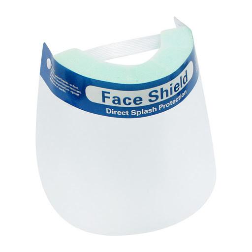 Distortion Free Chemical Safety Face Shield Optically Clear Adjustable With Tension Knobs