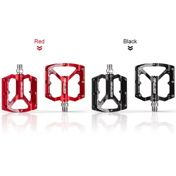 2021 ENLEE Red/black Aluminum Alloy Ultralight Pedals for Mountain Bike Road Bicycle