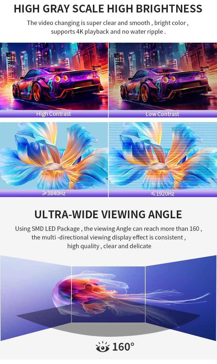 Hot Selling Church Conference Stage Rental LED Cabinet Aluminum Led Module P1.86 P2.6 P3.91