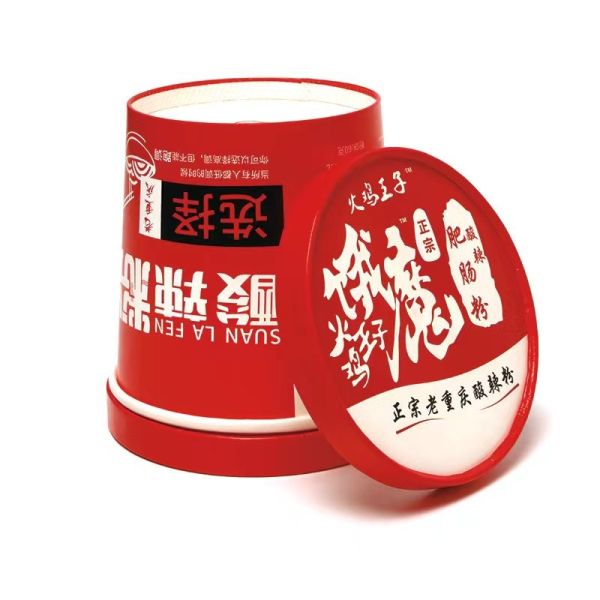 Бумажная чашка с нудлом 780 мл, одноразовая бумажная чашка для фастфуда с крышкой