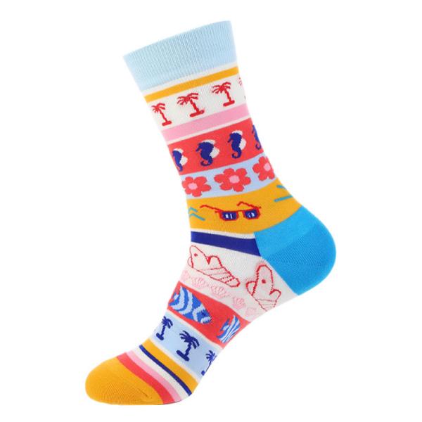 China Socks Manufacturers Prime Quality Mens Fun Custom Crew 100 Cotton Man Socks