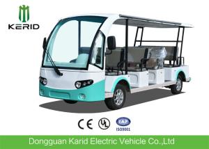 4 Wheel Electric Sightseeing Car , 11 Seats Electric Passenger Vehicle With Sun