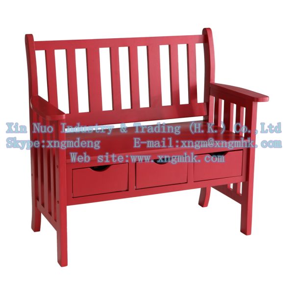 Wooden Raven Storage Bench、Wooden chair, wooden outdoor chairs, wooden double chair
