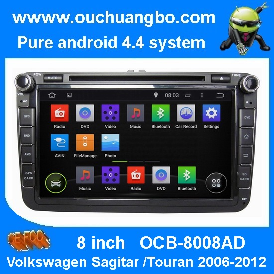 Ouchuangbo Auto Radio Stereo GPS Navigation for Volkswagen Sagitar /Touran 2006-2012 Android 4.4 3G Wifi OCB-8008AD