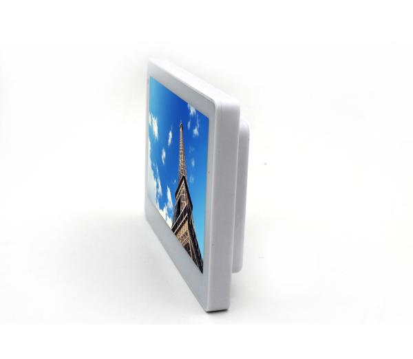 Glass Mounted POE Tablet With RGB LED Light On Top For Room Appointment